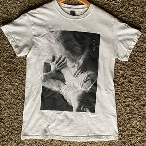 Custom print T-shirt.